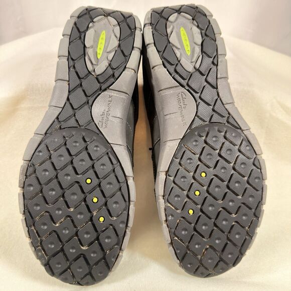 Clarks Wave Walk Womens Waterproof Black Leather Walking Shoes Sneakers US 10 - Picture 7 of 7